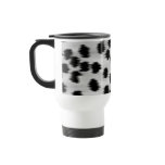 Black and Gray Cheetah Print Pattern. Mug