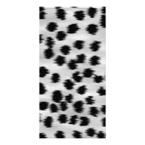 Black and Gray Cheetah Print Pattern. Customized Photo Card