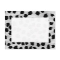 Black and Gray Cheetah Print Pattern. Post Card