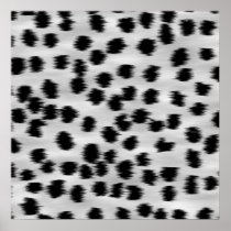 Black and Gray Cheetah Print Pattern.