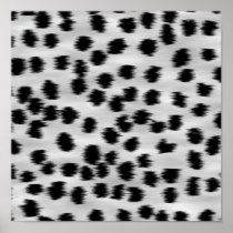 Black and Gray Cheetah Print Pattern.