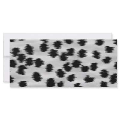 Black and Gray Cheetah Print Pattern. Rack Cards by Graphics_By_Metarla