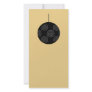 Black and Gray Christmas Bauble on Gold. Photo Card Template