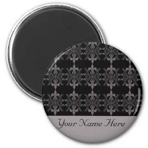 Black and Gray Flourishes magnet