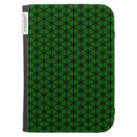Black and Green Hexagon Kindle Keyboard Covers