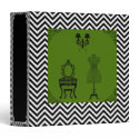 Black and Green Organizer 3 Ring Binder