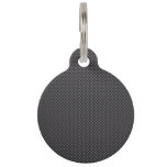 Black and Grey Carbon Fiber Polymer Pet Tag