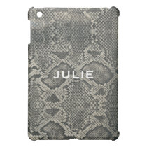 Black and Grey Faux  Snakeskin Ipad Case ipad mini cases