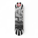 Black and Grey Sacred Heart skateboards by dgarciaii Black and Grey Sacred Heart skateboards