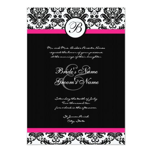 black and damask wedding invitations black and pink damask wedding invitation zazzle black and damask wedding invitations black and pink damask wedding invitation zazzle