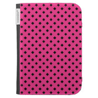 Black and Hot Pink Diamond Pattern Kindle 3 Cover