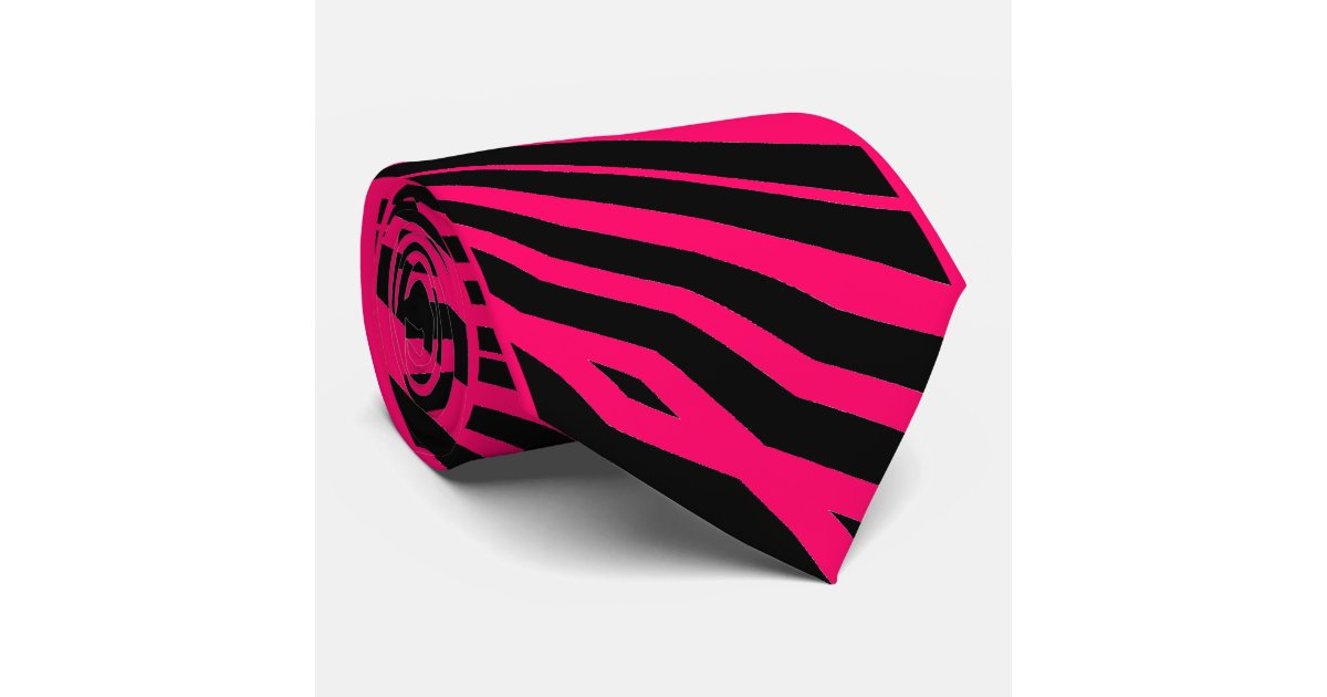Zebra Pattern Tie | black and hot pink zebra pattern tie zazzle Zebra Pattern Tie | black and hot pink zebra pattern tie zazzle