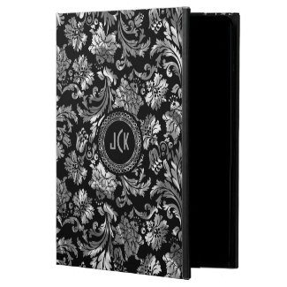 Black And Metallic Silver Floral Damasks Powis iPad Air 2 Case