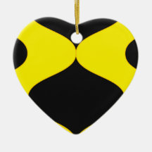 Black and Nu Gold Smooch Ornament