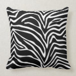 Black and Off White Zebra Design Pillow pillows