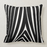 Black and Off White Zebra Design Pillow pillows