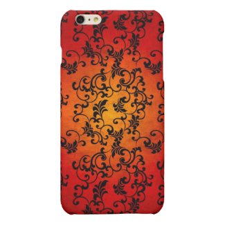 Black and Orange Halloween Lace iPhone 6 Plus Case Matte iPhone 6 Plus Case