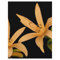 Black and Orange Lilly Personalized Letterhead