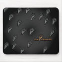 black and orange mousepads