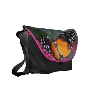 Black and Orange Spotted Butterfly 2 Commuter Bag