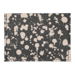 Black and Peach Splatter Paint Art Tyvek® Card Wallet