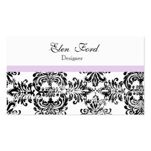 Black and Pink  Elegant Business Cards