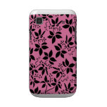 Black and Pink Floral Samsung Galaxy S Case