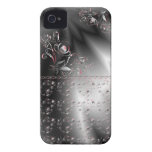 Black and pink flowers casemate cases