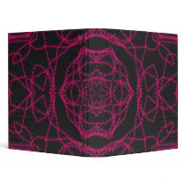 Black and Pink Lace illusion binders