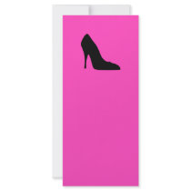 Black and Pink Pumps Full Color Rack Card