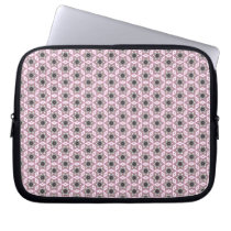 Black and Pink Stars pattern laptop sleeve laptop sleeves