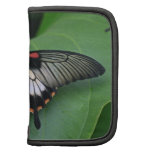Black and Pink Swallowtail Wallet Folio Planner