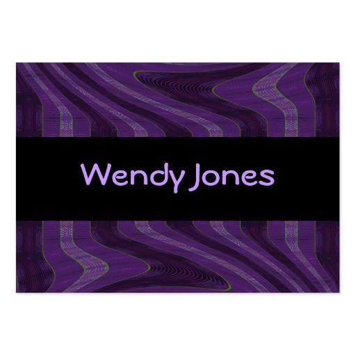 black and purple abstract business cards (back side)