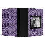 Black and Purple Damask Wedding Album binders