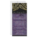 Black and Purple Paisley Swirled Rack Card