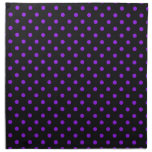 Black and Purple Polka Dot Printed Napkin