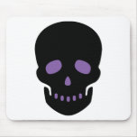 Black and Purple Skull Mouse Mat