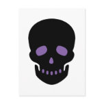 Black and Purple Skull Postcards