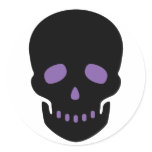 Black and Purple Skull stickers
