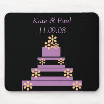Black and Purple Wedding Cake mousepads by WEDDINGCAKES Black and Purple Wedding Cake mousepads