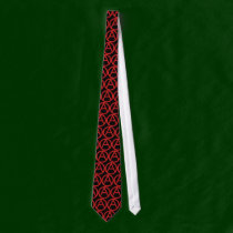 Black and red anarchy tie ties