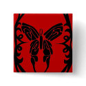 black and red butterfly buttons by marcya7 black and red butterfly buttons