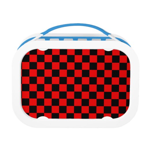 checkered lunch box