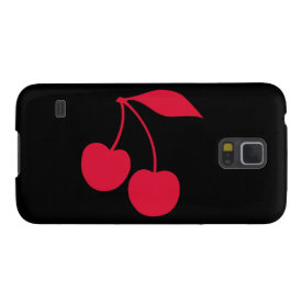 Black and Red Cherries Shape Galaxy S5 Cases