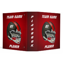 Black and Red Football Helmet binders by tjssportsmania Black and Red Football Helmet binders