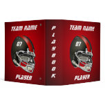 Black and Red Football Helmet binders