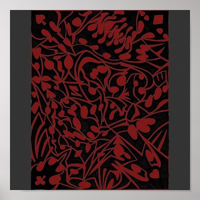 Black and Red Print by miserablemisty