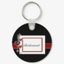 Black and Red wedding set keychains