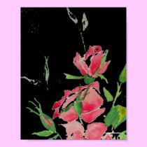 Black and roses posters
