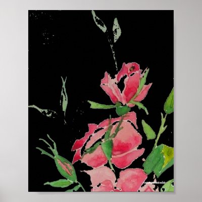 Black and roses posters by irenemaria